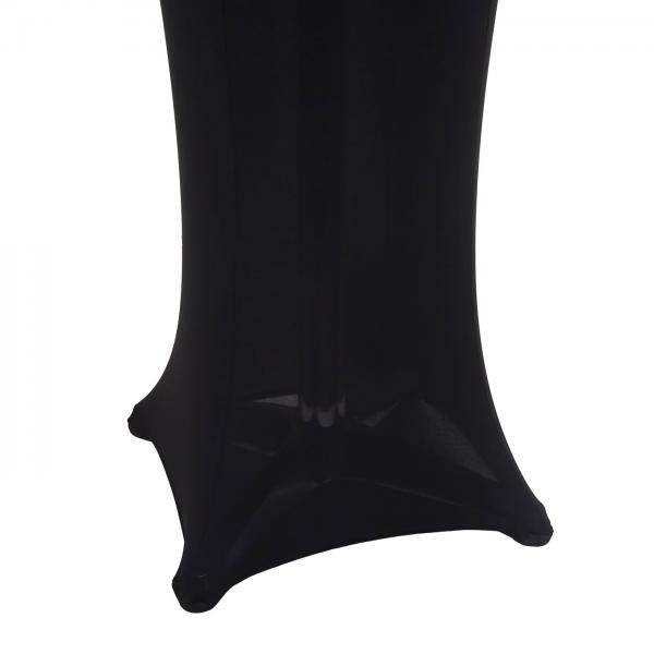 Stehtischhusse HWC-J30, Tischhusse Husse Bezug Überzug, Stretch Ø 60cm ~ schwarz