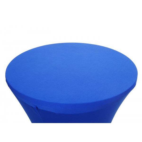 Stehtischhusse HWC-J30, Tischhusse Husse Bezug Überzug, Stretch Ø 60cm ~ blau