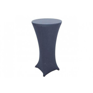Stehtischhusse HWC-J30, Tischhusse Husse Bezug Überzug, Stretch Ø 60cm ~ anthrazit-grau