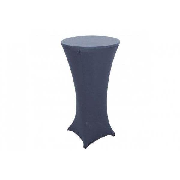 Stehtischhusse HWC-J30, Tischhusse Husse Bezug Überzug, Stretch Ø 60cm ~ anthrazit-grau