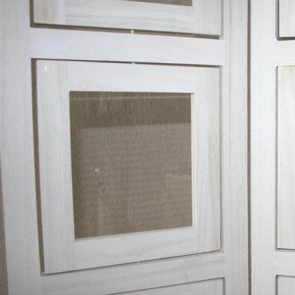 3 fach Paravent Fotowand 263 weiss Raumteiler