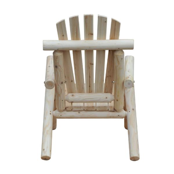 Adirondack Gartenstuhl Gartensessel Holzstuhl Hochlehner mit Armlehne Tannenholz Natur