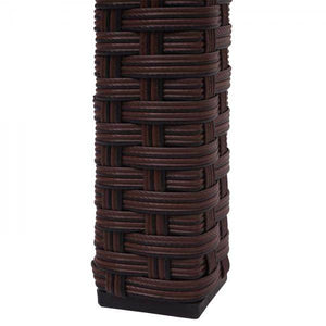 Poly-Rattan Tisch HWC-G19, Gartentisch Balkontisch, 120x75cm ~ braun
