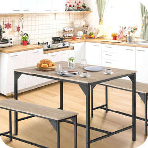 Sitzgruppe Bolton Industrial Holz hell, Eiche Sonoma