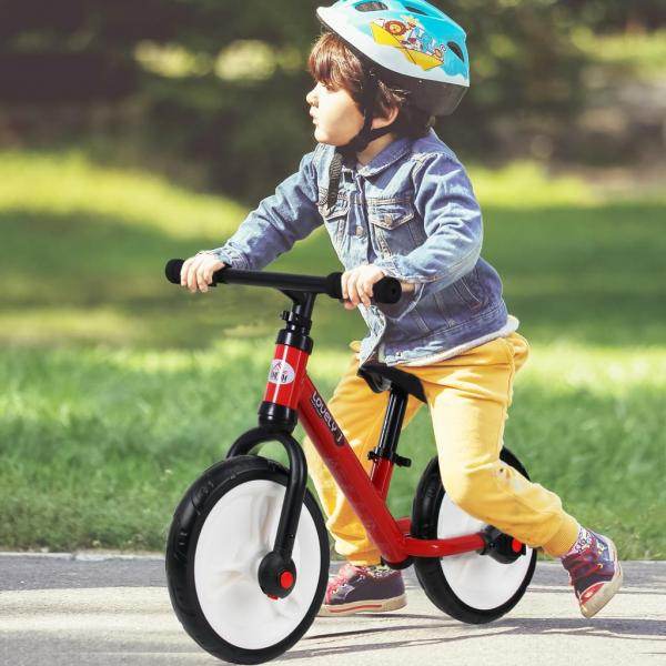 Laufrad Kinderfahrrad Lauflernrad 2-in-1 Stützräder Pedale 2-5 Jahre PP Rot