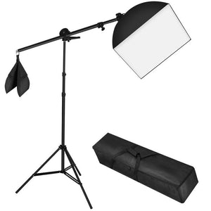 Studioleuchte mit Softbox, Stativ und Tasche