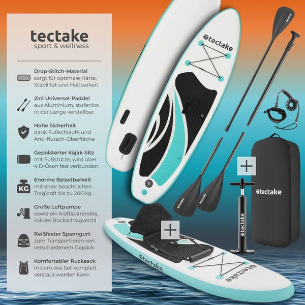 Stand-Up Paddle Board Zenon weiß/türkis