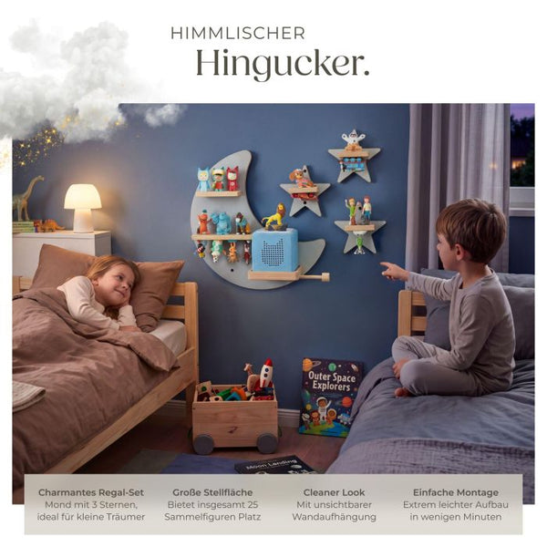 Tonie-Regal MyLittleStory Star für bis zu 25 Tonies grau