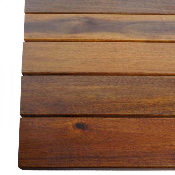 Biergartentisch HWC-J40, Klapptisch Gartentisch, Gastronomie-Qualität Akazie MVG-zertifiziert 120x60cm ~ braun