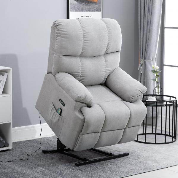 Massagesessel mit Wärmefunktion Flanell 83 cm x 95 cm x 105 cm