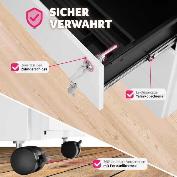 Aktenrollschrank Magna weiss