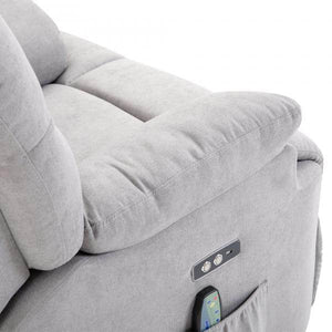 Massagesessel mit Wärmefunktion Flanell 83 cm x 95 cm x 105 cm