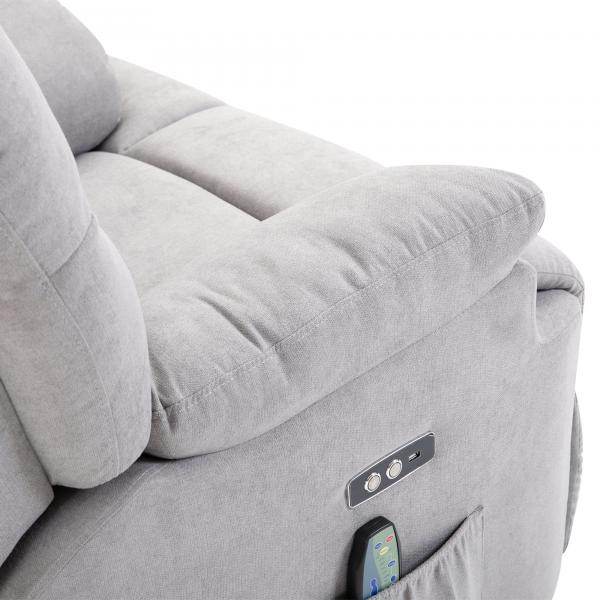 Massagesessel mit Wärmefunktion Flanell 83 cm x 95 cm x 105 cm