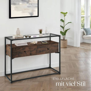 Konsolentisch Reading 101,5x41,5x80,5cm Industrial dunkelbraun