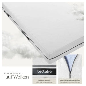 Matratze Sky 2in1 Härtegrad H2 und H3 weiss 90 x 200 cm
