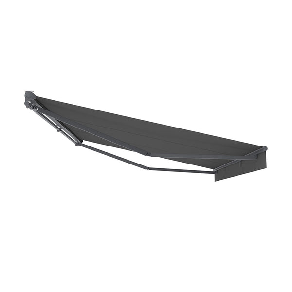 CONTINI Halbkasettenmarkise mit Solar 395x300cm anthrazit