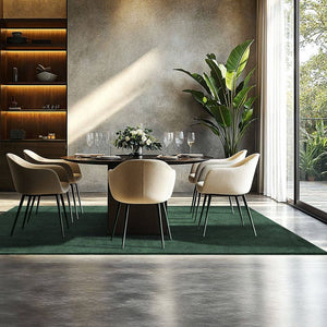 Tapis à poils courts Soft Zone vert 160 x 230 cm 