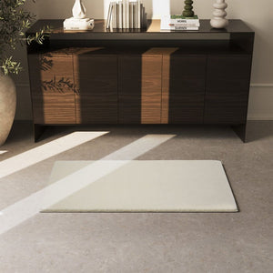 Tapis à poils courts Soft Zone beige 60 x 110 cm 