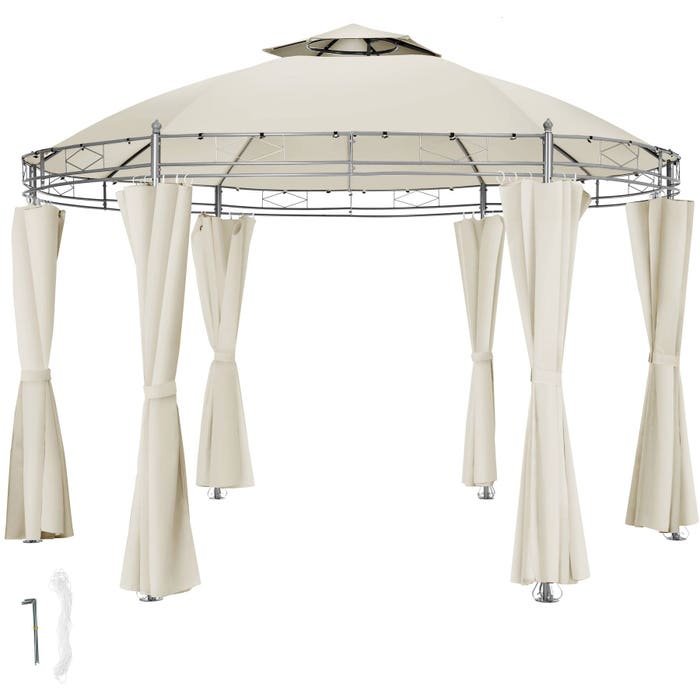 Gartenpavillon Siana creme