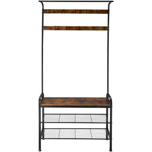 Armoire industrielle, marron foncé, 85,5 x 36 x 184 cm