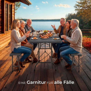 Campingtischgarnitur Panja anthrazit