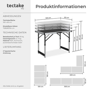3 Tapeziertische