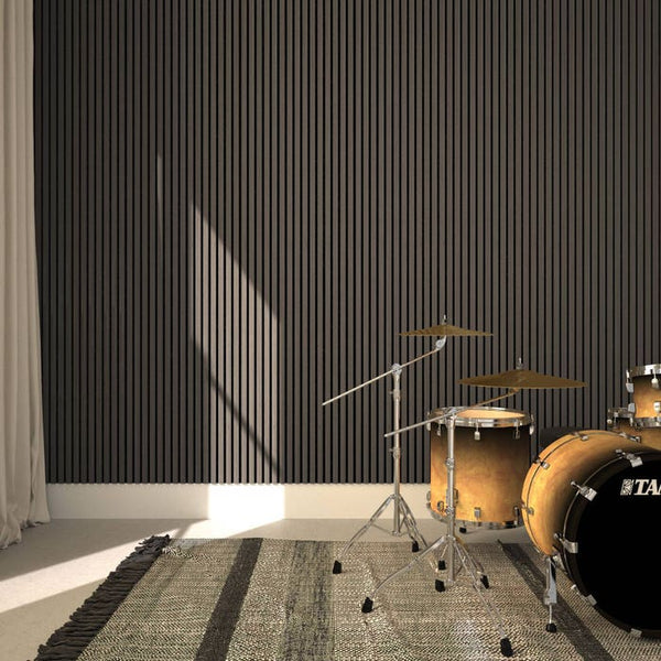 4er Set Akustikpaneele Sonic Wall Eiche grau 4er Set