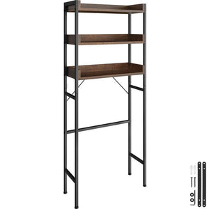 Badezimmerregal Seattle Industrial Holz dunkel, rustikal 67 x 25 x 165,5 cm