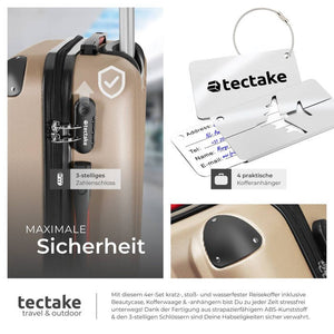 Hartschalenkoffer-Set Cleo champagner