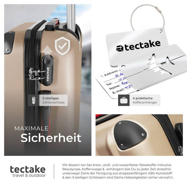 Hartschalenkoffer-Set Cleo champagner