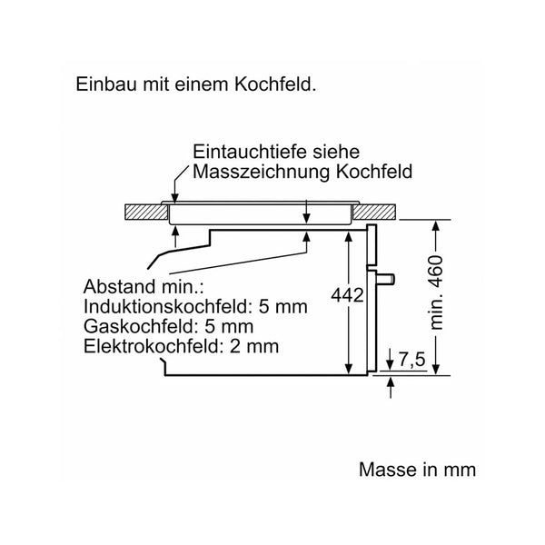 Bosch CMG7241B1 Kompakt Kombi Mikrowelle 230V