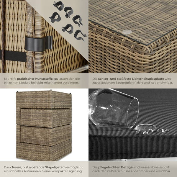 Rattan Lounge San Domino natur