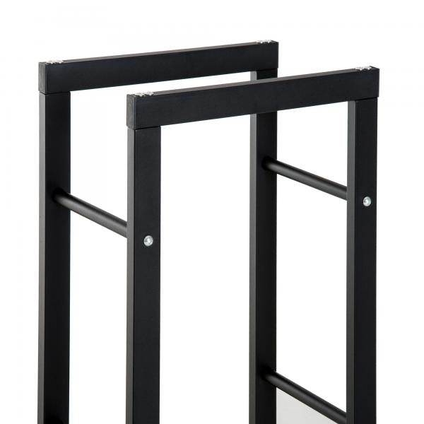 Kaminholzständer Kaminholzregal 100kg Stahl Schwarz