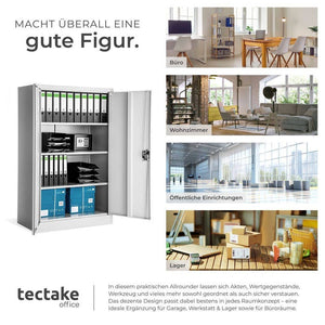 Aktenschrank grau