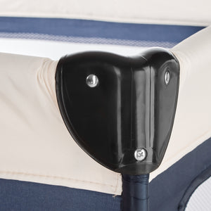 Kinderreisebett Hund + Wickelauflage blau