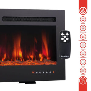 KAMINIO 3-in-1 Elektrokamin MARLON mit Heizung, 3D-Flammeneffekt - 60 Zoll