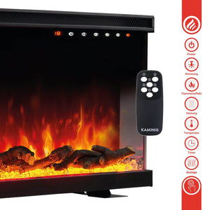 KAMINIO 3-in-1 Elektrokamin LEA - Panoramaview 42 Zoll Schwarz