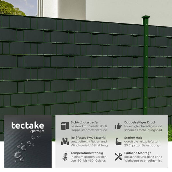 Pellicola per la privacy in PVC, antracite, 35 m