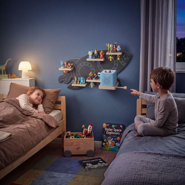 Tonie-Regal MyLittleStory Rocket für bis zu 40 Tonies grau