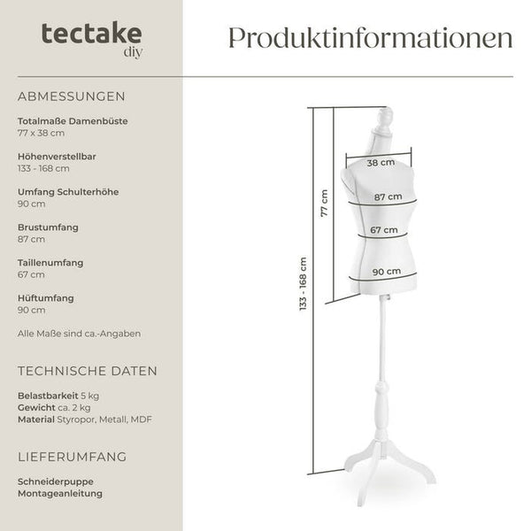 dress form, white