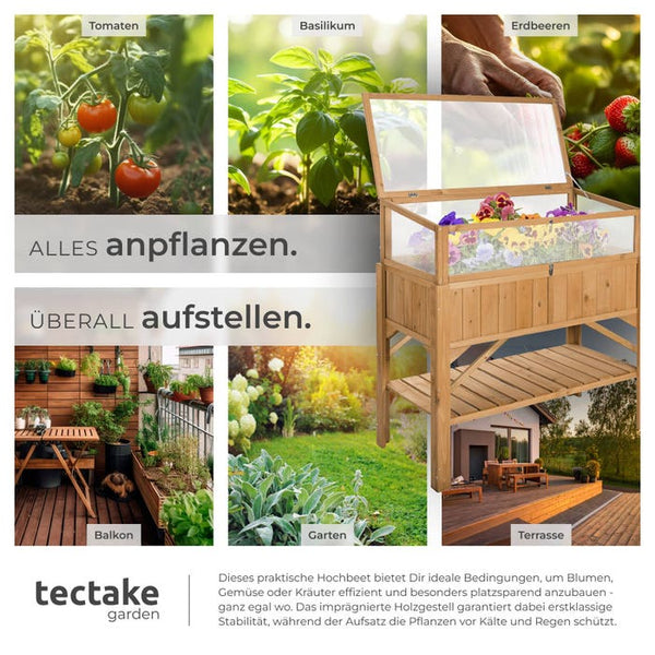 Hochbeet mit Frühbeet Aufsatz