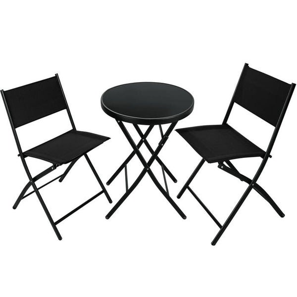 Gartenset Düsseldorf 2+1 schwarz