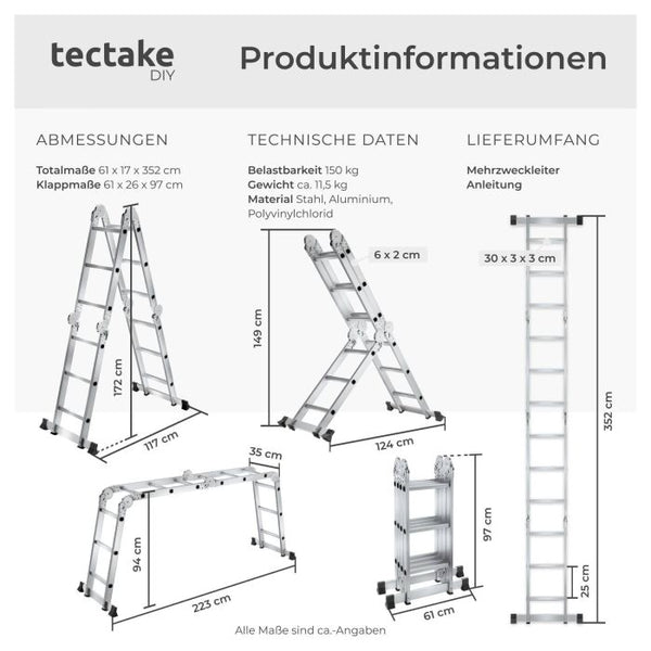 Aluminium Mehrzweckleiter