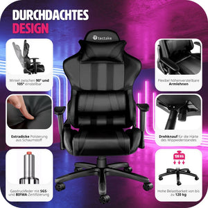 Racing Gaming Chair, Black