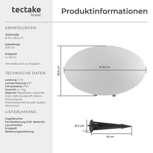 Kugelleuchte Luminous Eye L (Ø 35 x 27,5 cm)
