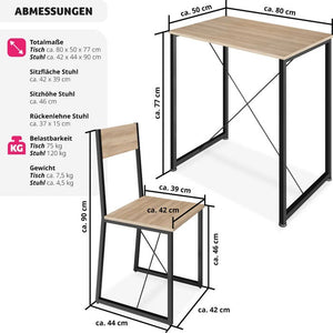 Sitzgruppe Margate Industrial Holz hell, Eiche Sonoma