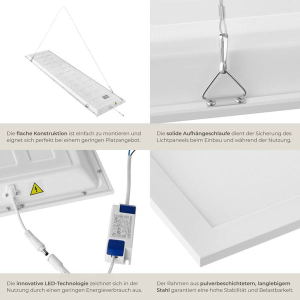 LED-Paneel Lucerna 119,5 x 29,5 cm