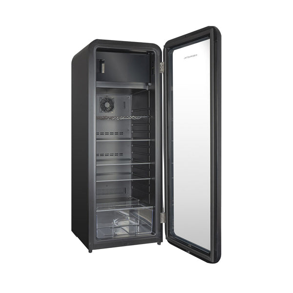 Kibernetik RKS256 Retro Getränkekühlschrank schwarz