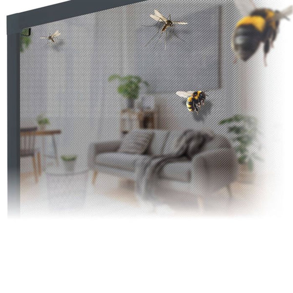 Fliegengitter mit Aluminiumrahmen anthrazit 100 x 120 cm