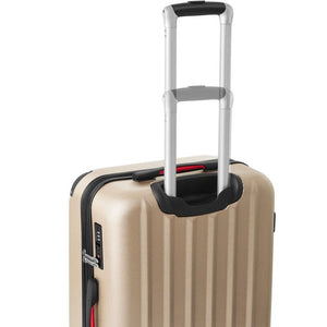 Hartschalenkoffer und Beauty-Case Set 4-tlg. Champagner